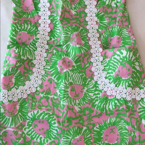 {Lilly Pulitzer} Liz Shift Sunnyside Lion Print - Picture 6 of 6